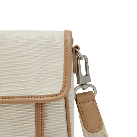 Kipling Inaki Crossbody Bag Handbag Straw Tan Block | AU 1276CT